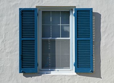 Home with contrasting shutters