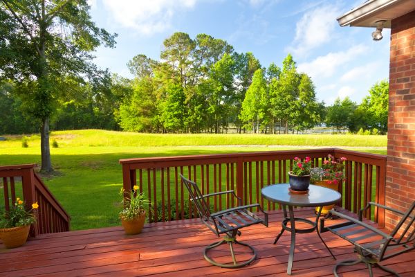 Deck Rail Staining Service